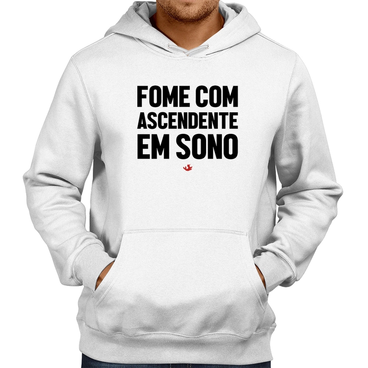 Moletom Fome com ascendente em sono - Branco