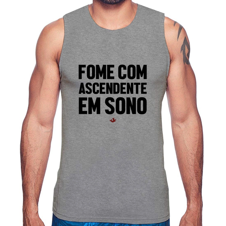 Regata Fome com ascendente em sono - Cinza