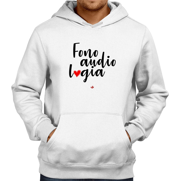 Moletom Fonoaudiologia por amor - Branco