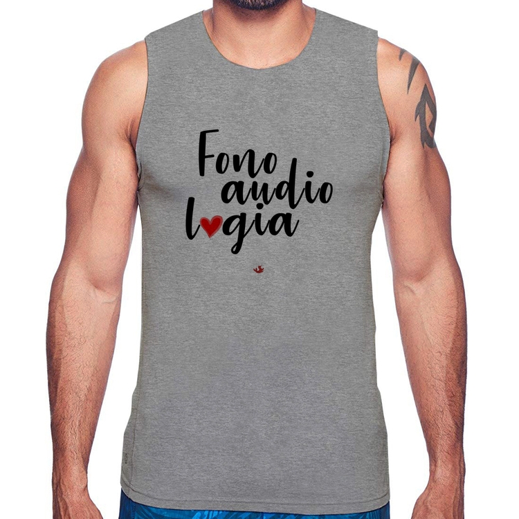 Regata Fonoaudiologia por amor - Cinza