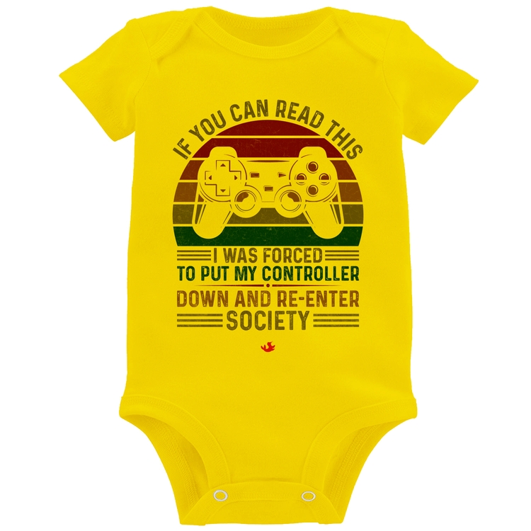 Body Bebê Forced to reenter society - Amarelo