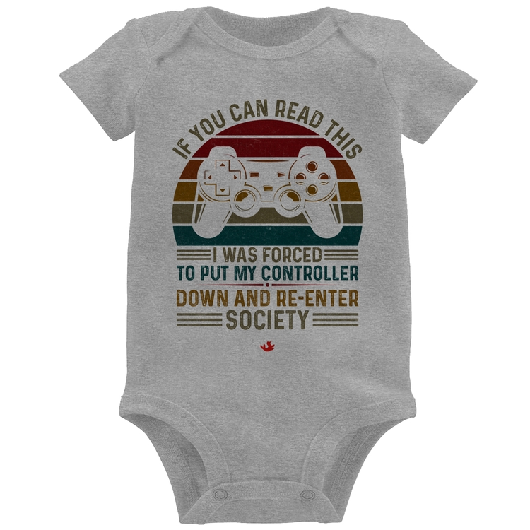 Body Bebê Forced to reenter society - Cinza