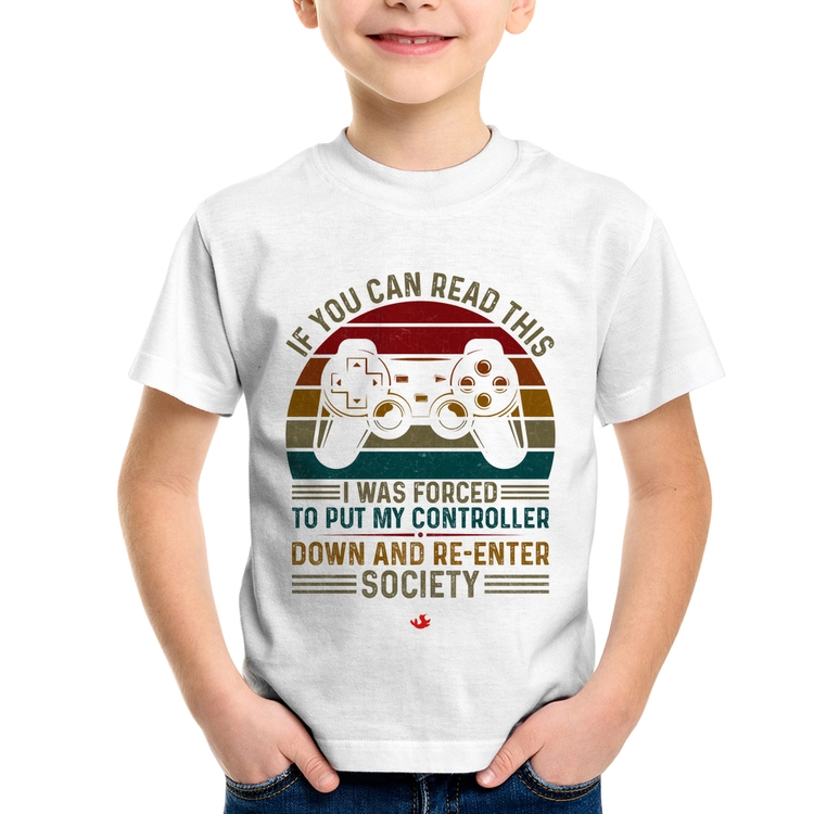 Camiseta Infantil Forced to reenter society