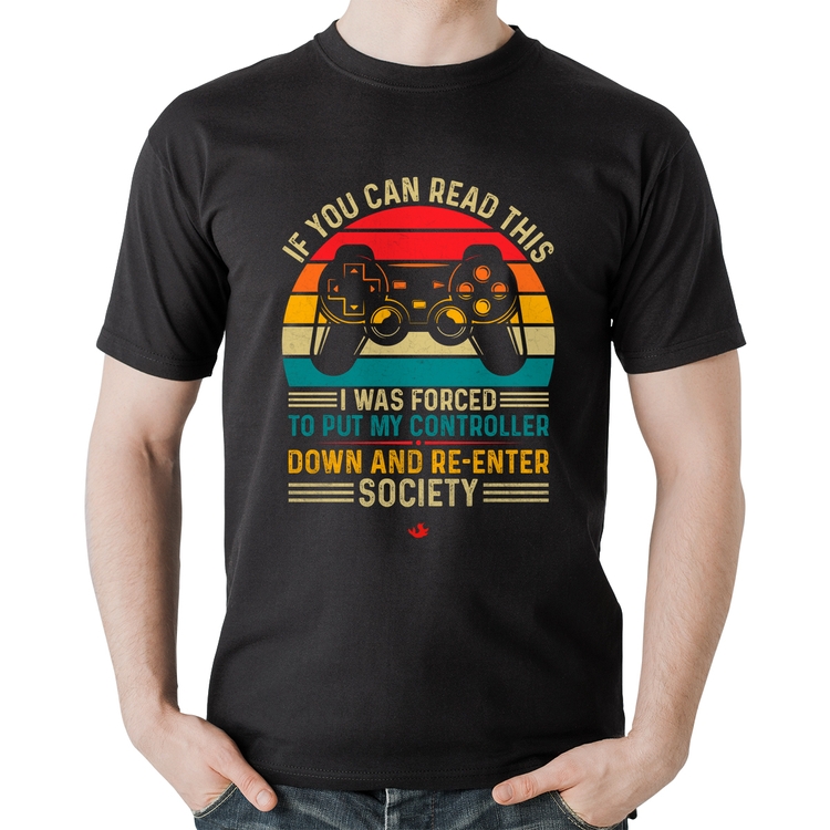 Camiseta Algodão Forced to reenter society