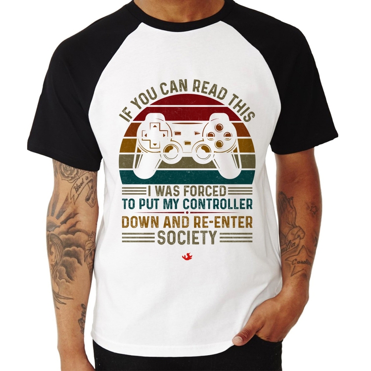 Camiseta Raglan Forced to reenter society