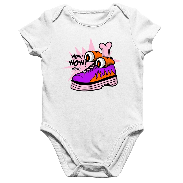 Body Bebê Algodão Forever Cool - Branco