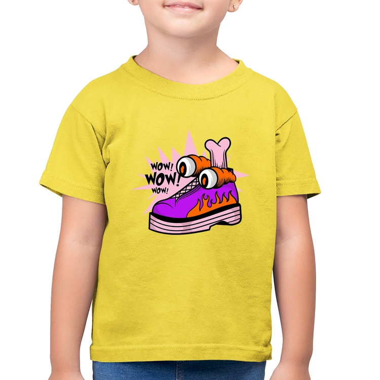 Camiseta Algodão Infantil Forever Cool - Amarelo Canário