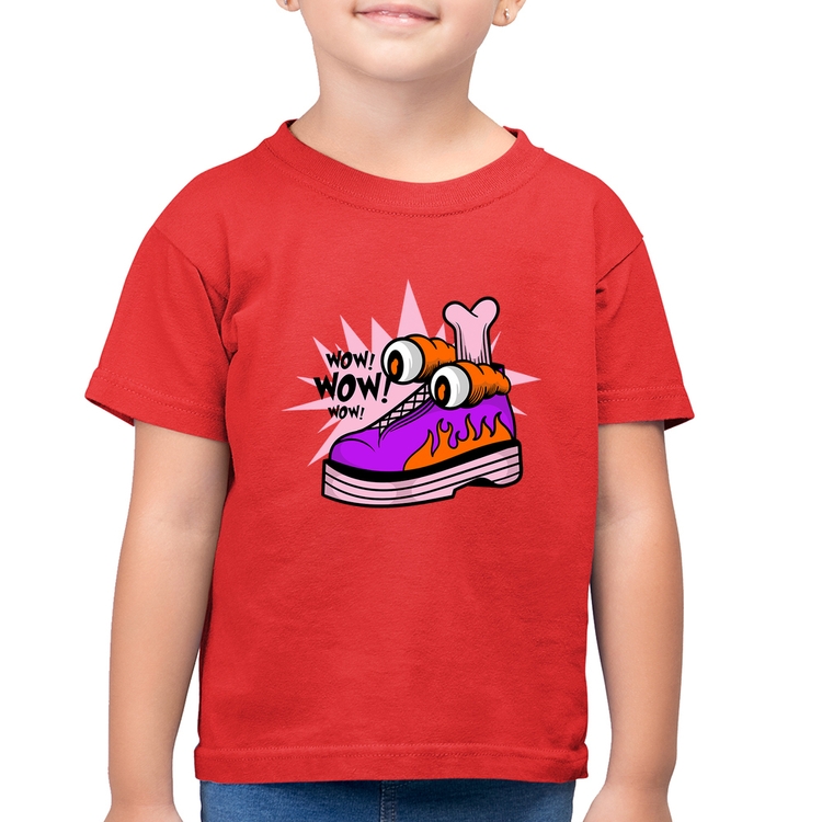 Camiseta Algodão Infantil Forever Cool - Vermelha