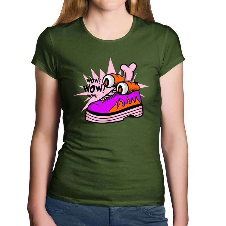 Baby Look Algodão Forever Cool - Musgo