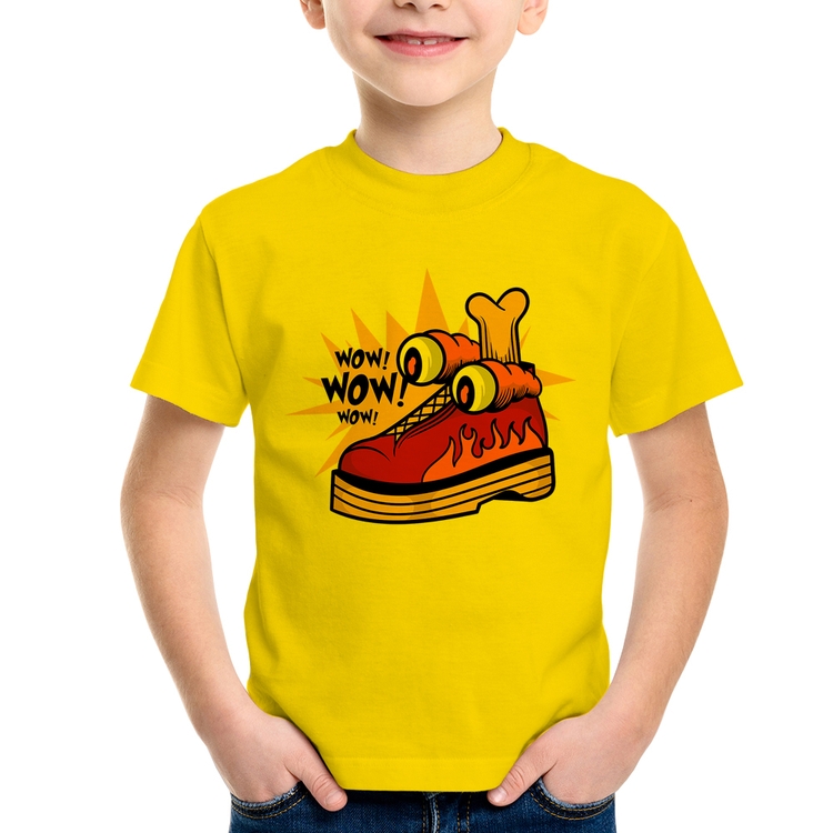 Camiseta Infantil Forever Cool - Amarela