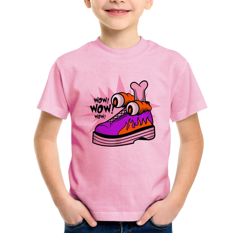 Camiseta Infantil Forever Cool - Rosa Bebê