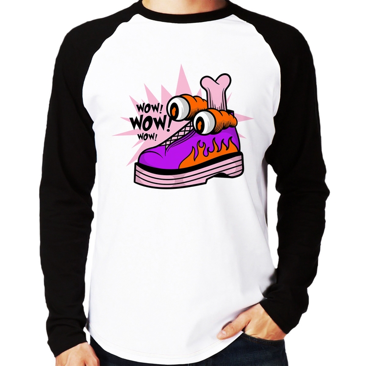 Camiseta Raglan Forever Cool Manga Longa