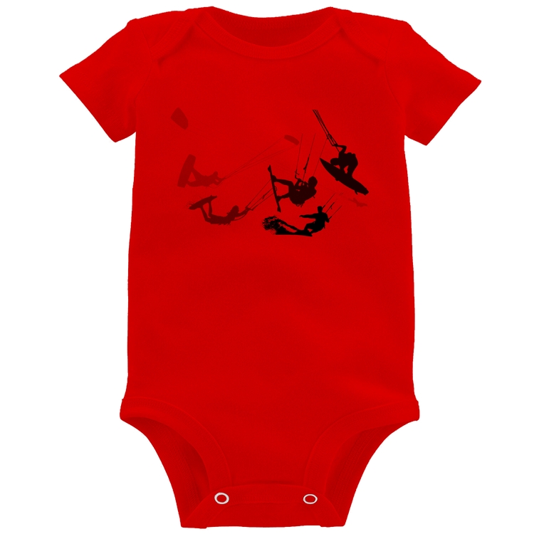 Body Bebê Kite Surf Freestyle - Vermelho