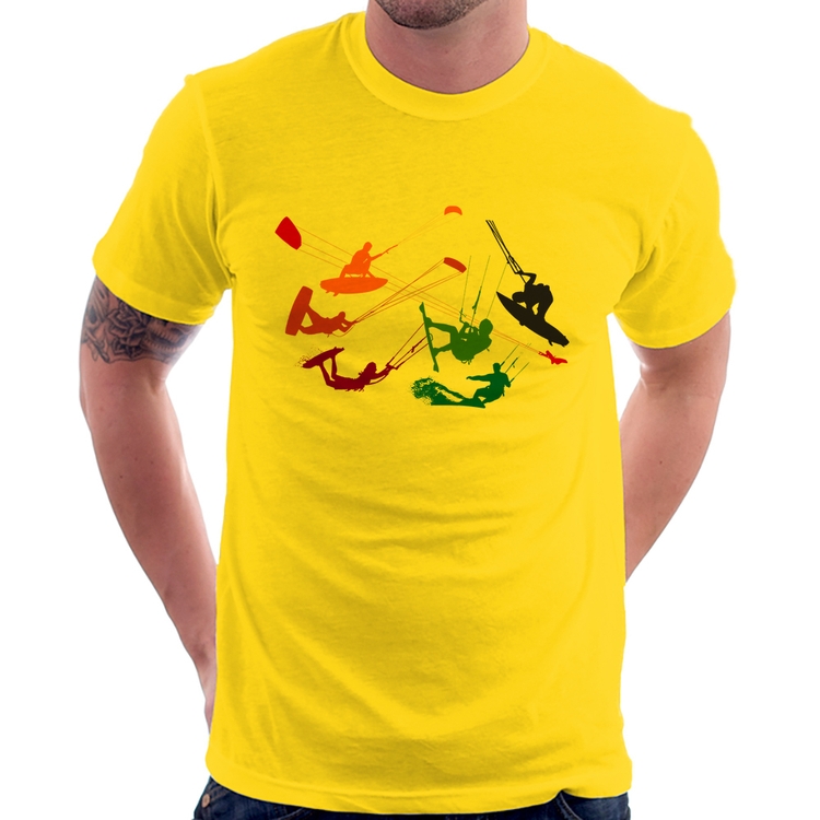 Camiseta Kite Surf Freestyle - Amarela