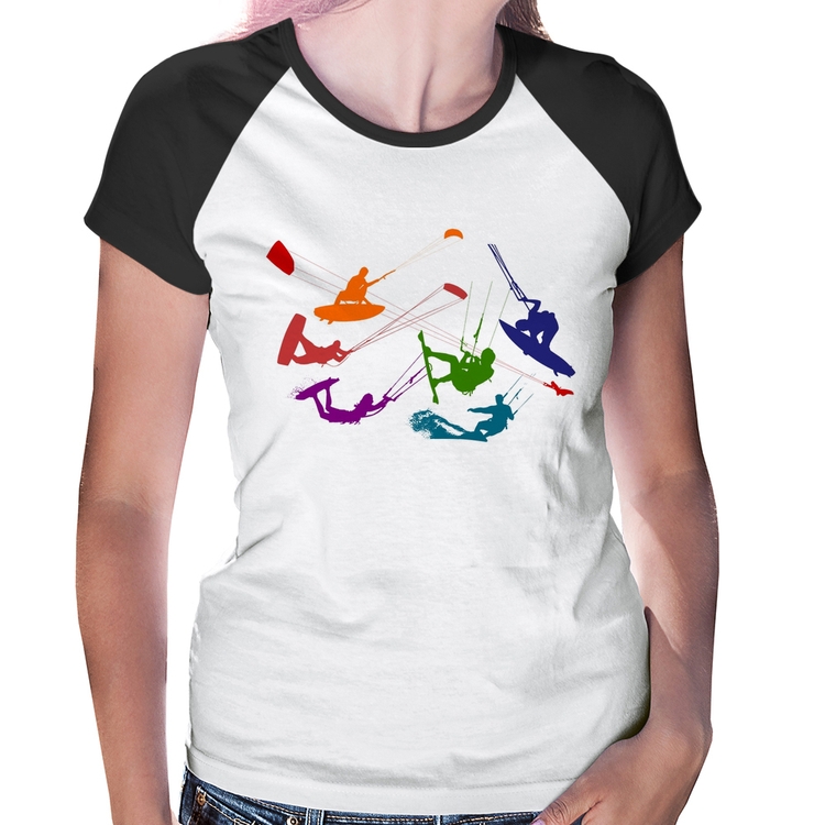Baby Look Raglan Kite Surf Freestyle