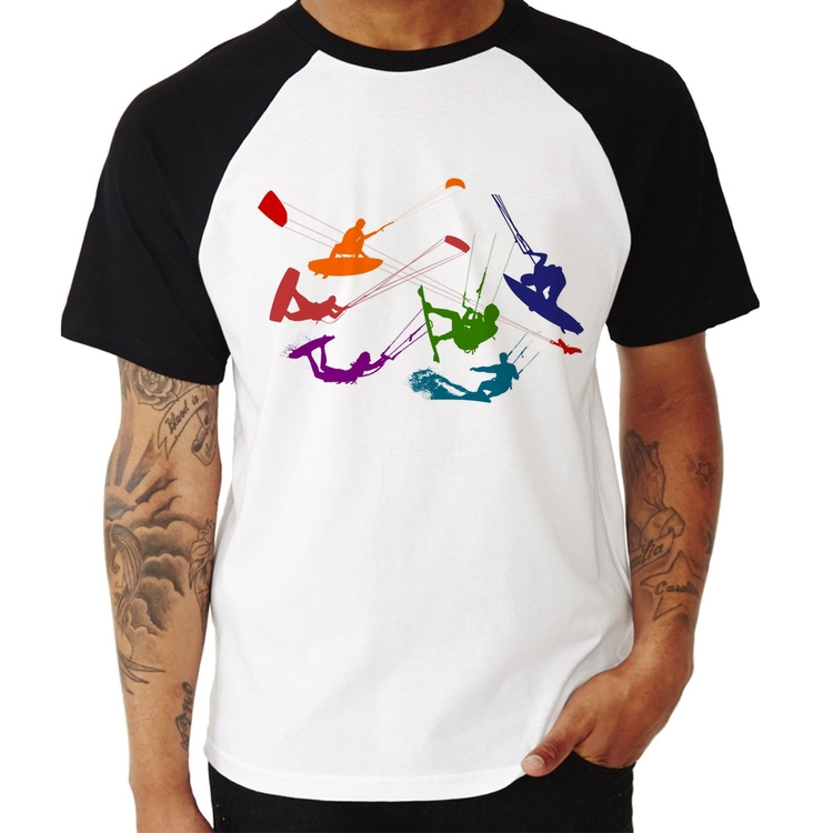 Camiseta Raglan Kite Surf Freestyle