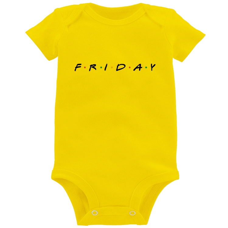 Body Bebê Friday - Amarelo