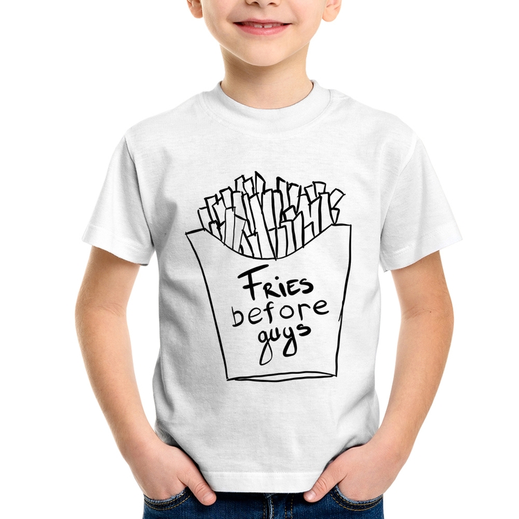 Camiseta Infantil Fries Before Guys
