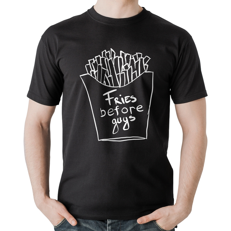 Camiseta Algodão Fries Before Guys