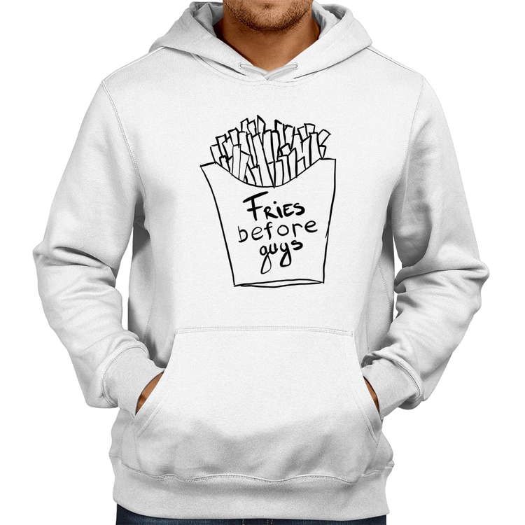 Moletom Fries Before Guys - Branco