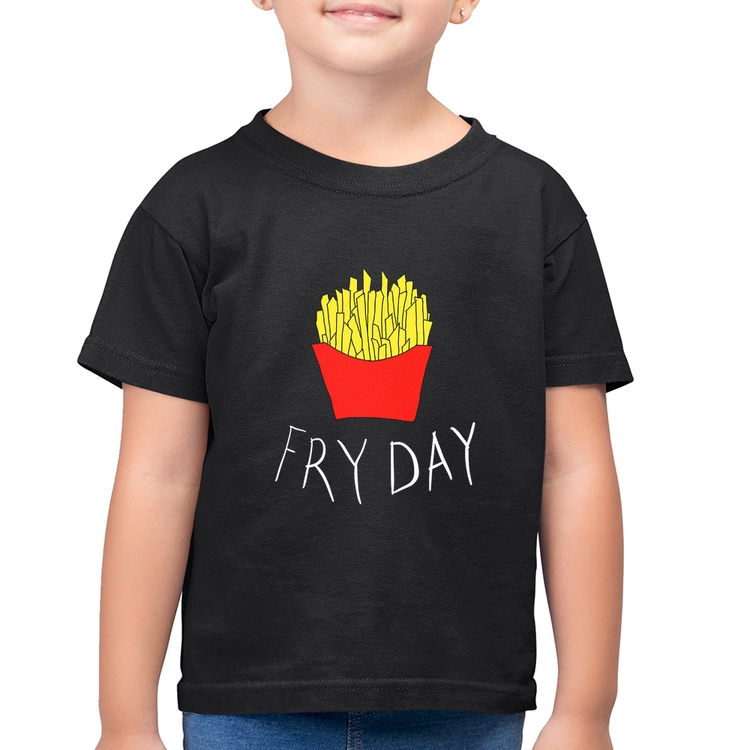 Camiseta Algodão Infantil Fry Day