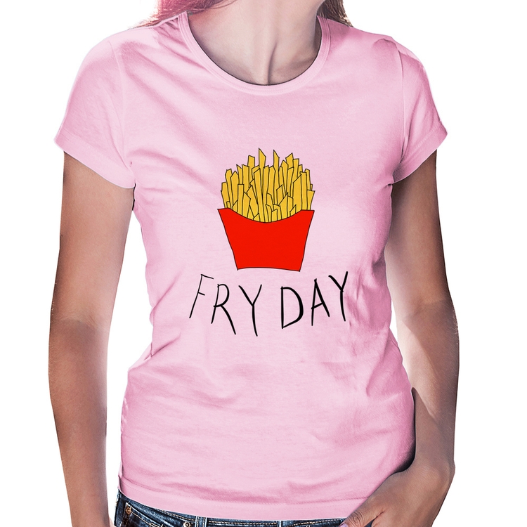 Baby Look Fry Day - Rosa Bebê