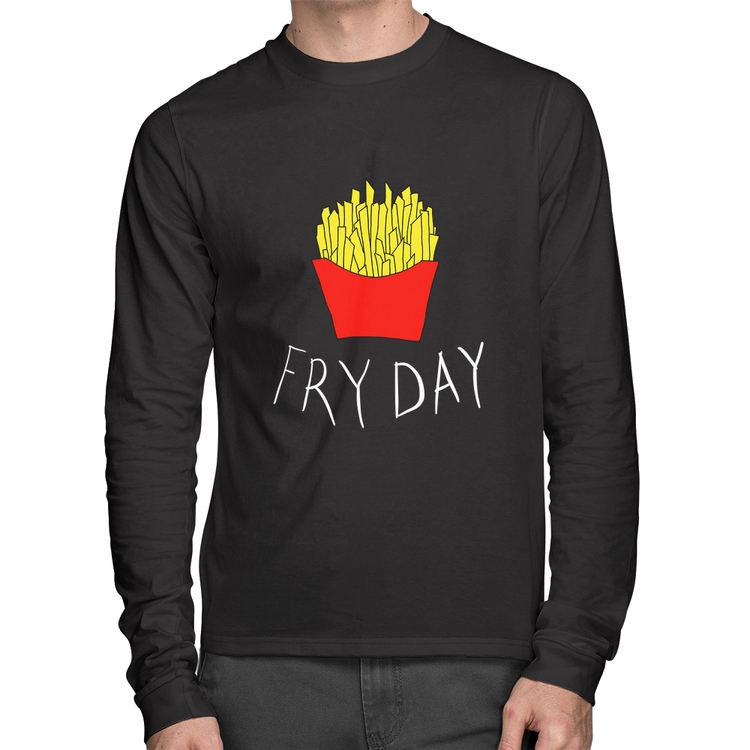 Camiseta Algodão Fry Day Manga Longa