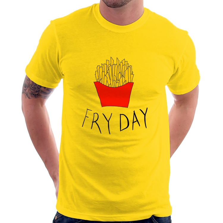Camiseta Fry Day - Amarela