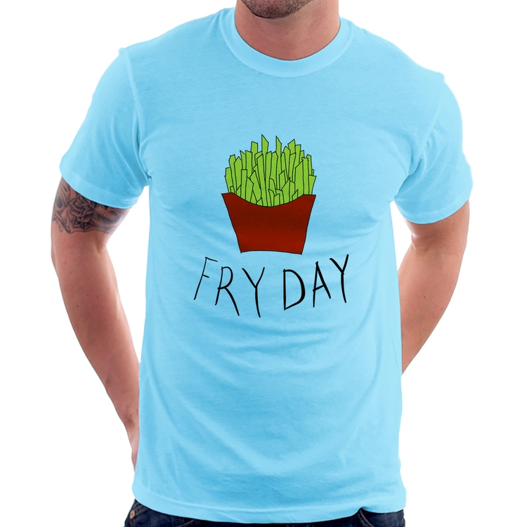 Camiseta Fry Day - Azul Bebê