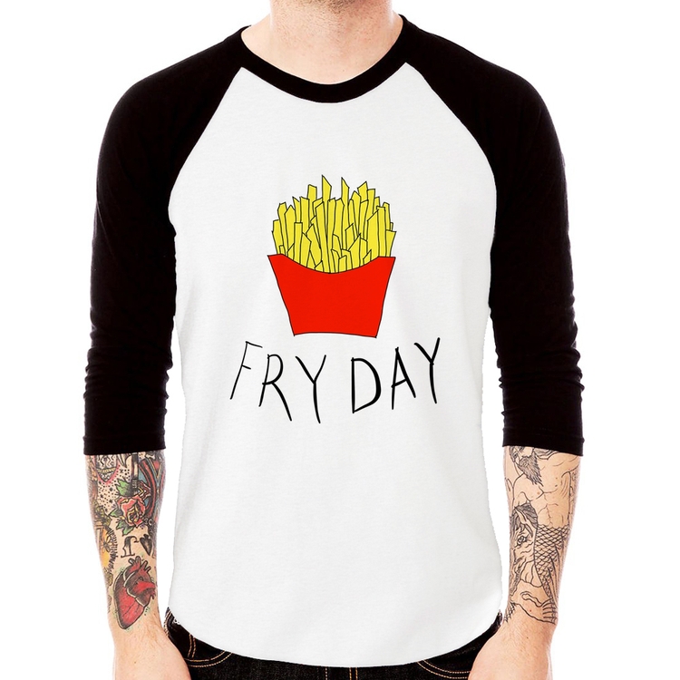 Camiseta Raglan Fry Day Manga 3/4