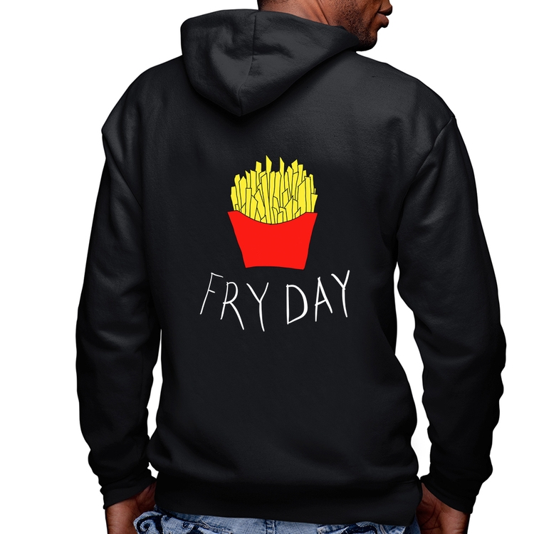 Blusa Moletom Fry Day Masculina com Capuz e Zíper