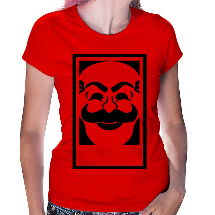 Baby Look Fsociety - Vermelha