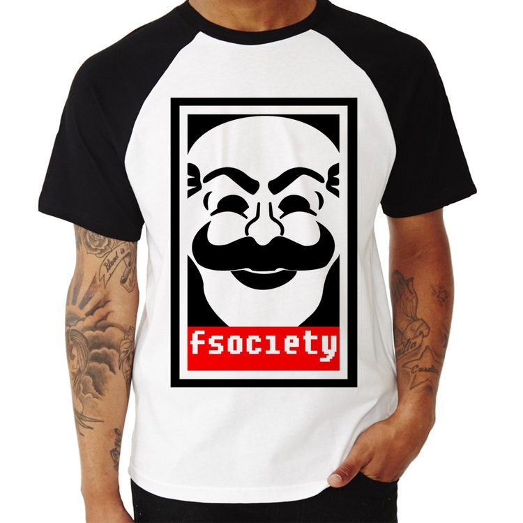 Camiseta Raglan Fsociety