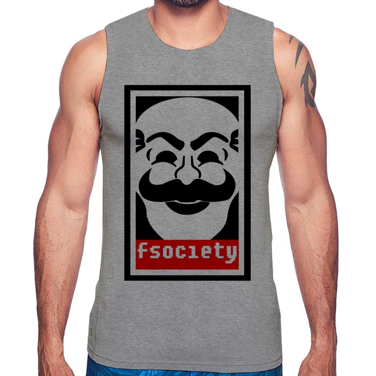 Regata Fsociety - Cinza