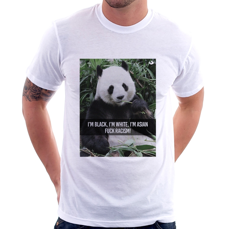 Camiseta Panda Fuck Racism!