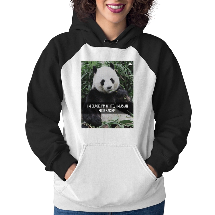 Moletom Feminino Panda Fuck Racism!