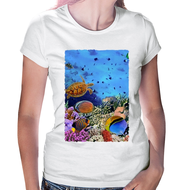 Baby Look Fundo do Mar