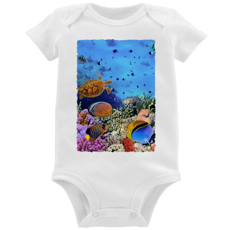 Body Bebê Fundo do Mar