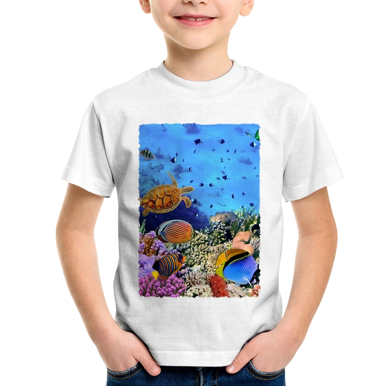 Camiseta Infantil Fundo do Mar