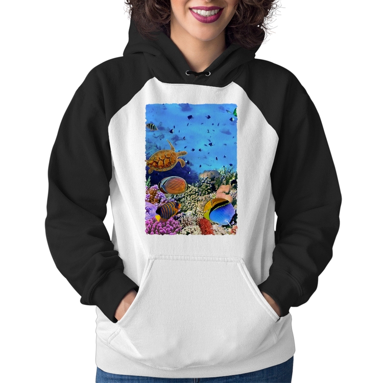 Moletom Feminino Fundo do Mar