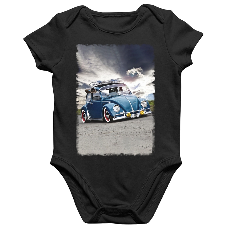 Body Bebê Algodão Fusca Retrô