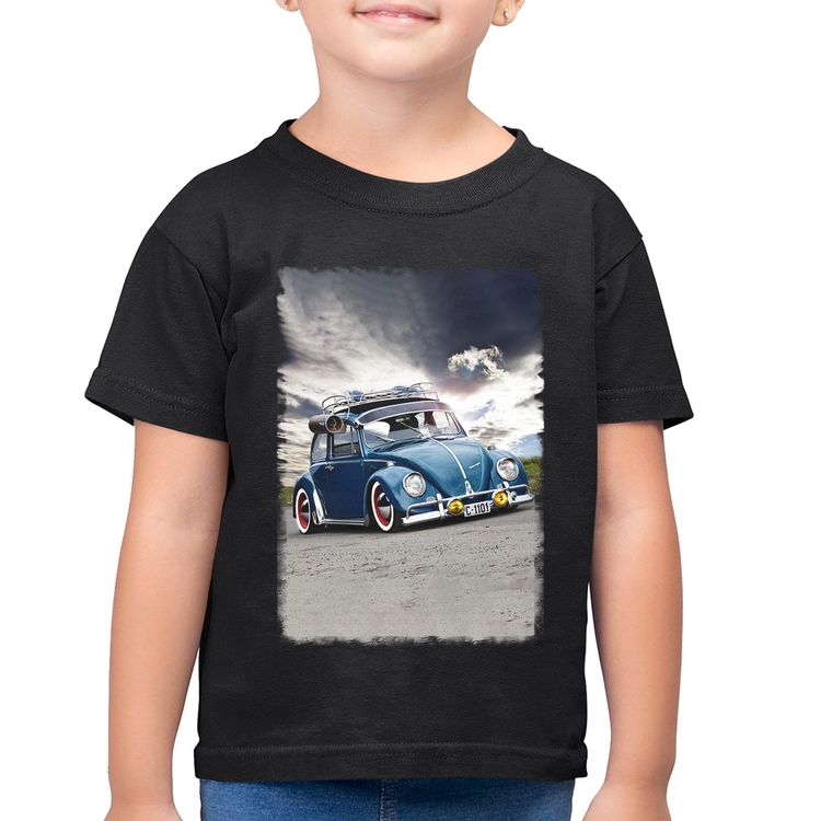 Camiseta Algodão Infantil Fusca Retrô