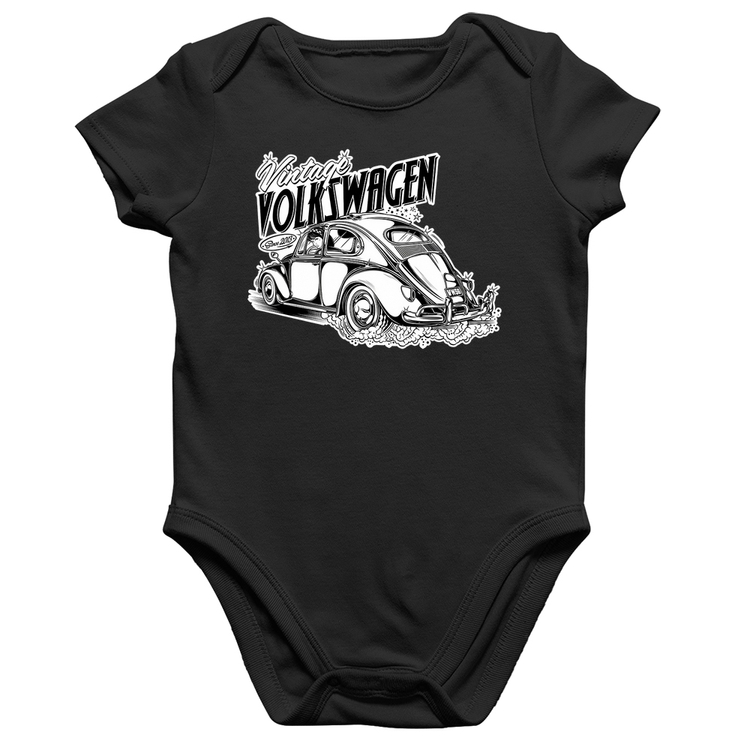 Body Bebê Algodão Fusca