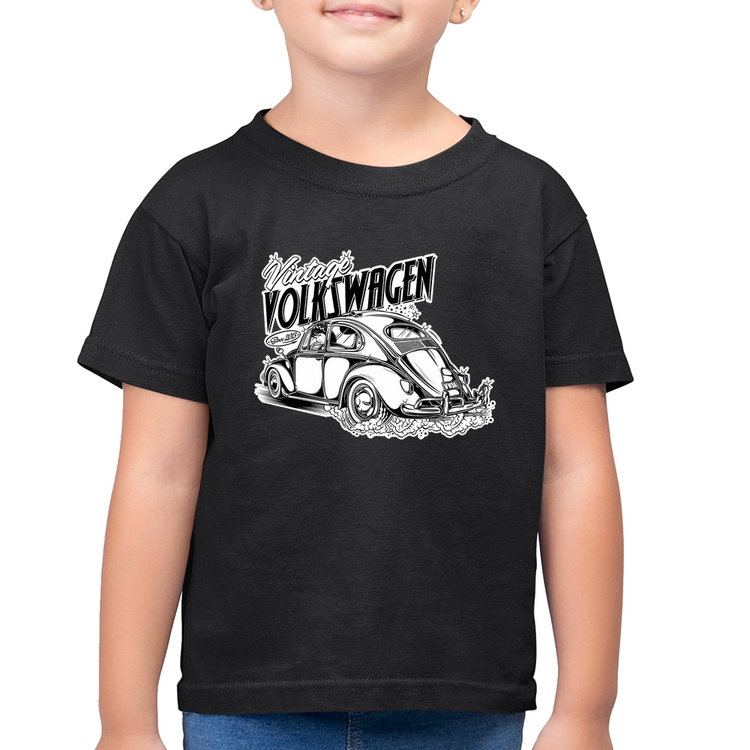 Camiseta Algodão Infantil Fusca