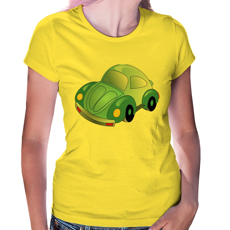 Baby Look Fusca Besouro - Amarela