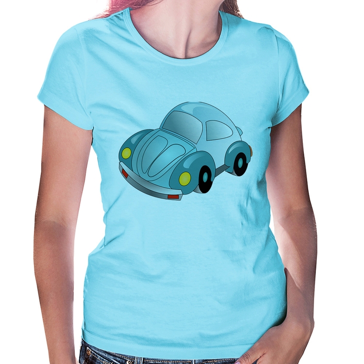 Baby Look Fusca Besouro - Azul Bebê