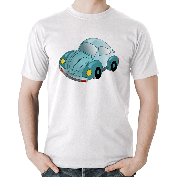 Camiseta Algodão Fusca Besouro - Branca