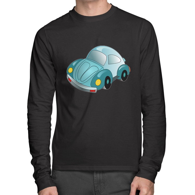 Camiseta Algodão Fusca Besouro Manga Longa