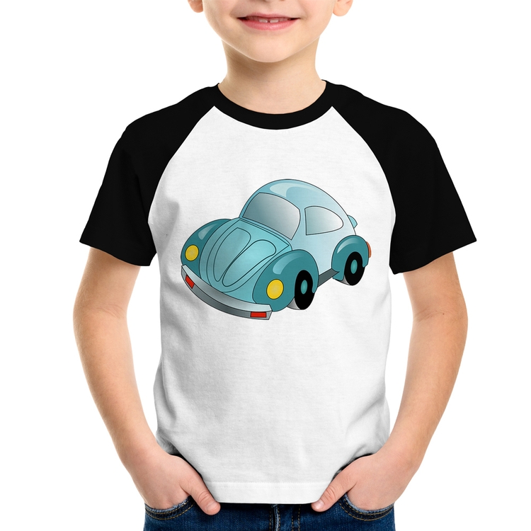 Camiseta Raglan Infantil Fusca Besouro