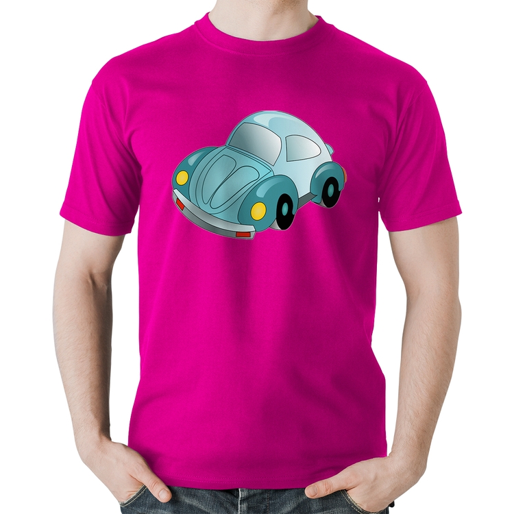 Camiseta Algodão Fusca Besouro - Rosa